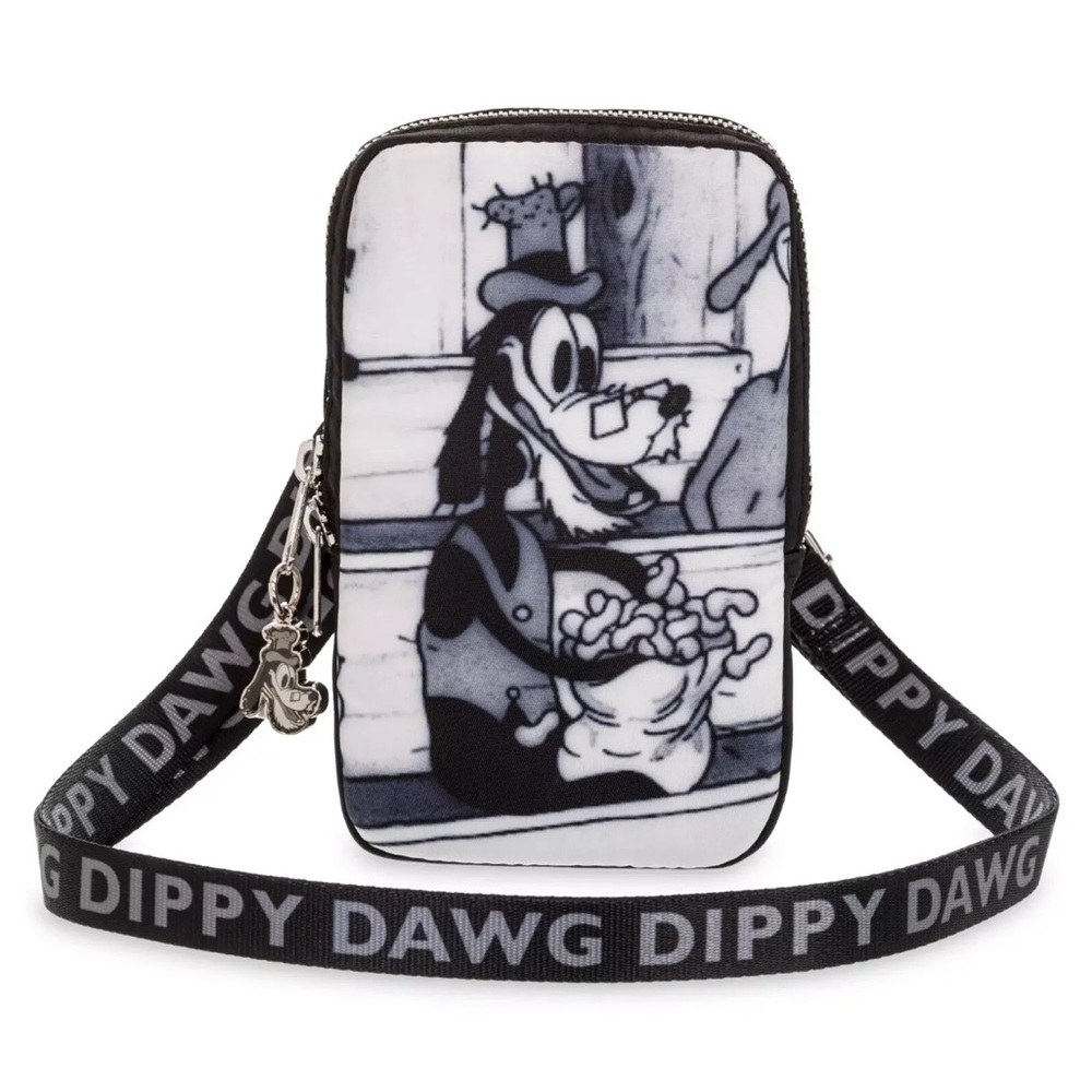 Disney Parks Goofy 90th Anniversary Crossbody Bag With Dippy Dawg